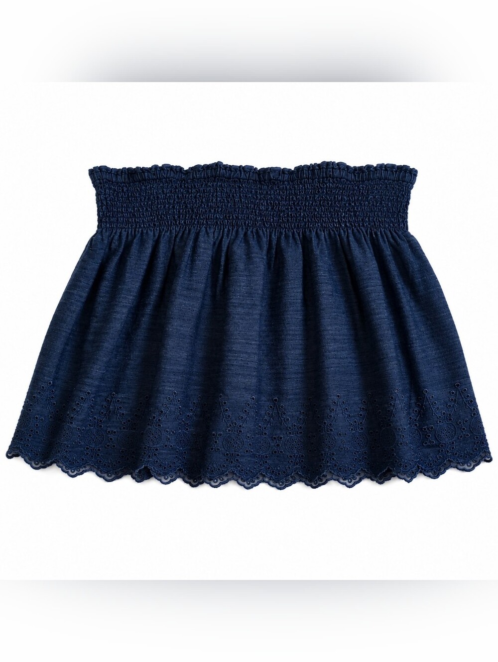 GAP Navy Denim Smocked Skirt – Women's Size XXL